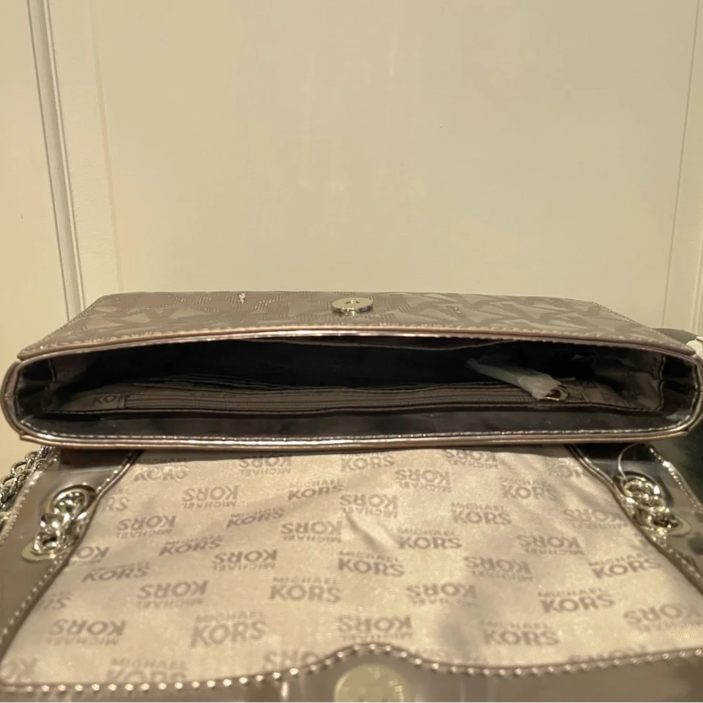 Michael Kors Metallic Silver Purse - Picture 10 of 10